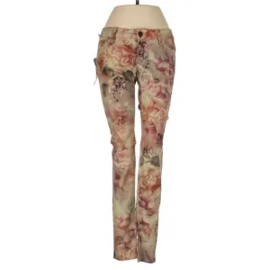 ETIENNE MARCEL floral distressed skinny denim jeans Size 24 NEW