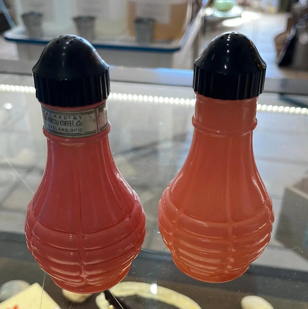 EUCLID COFFEE CO. Tall Salt & Pepper Shakers