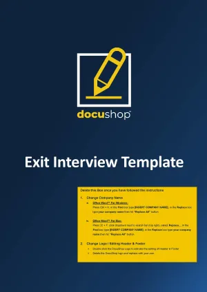 Exit Interview Template