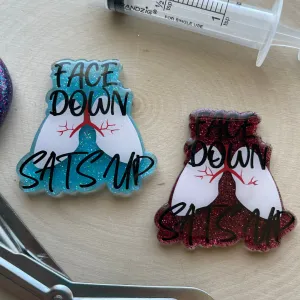 Face Down Sats Up  - Badge Reel