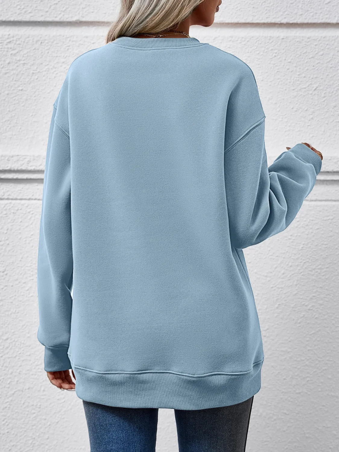 Faceless Gnomes Graphic Drop Shoulder Sweatshirt (9 Colors)