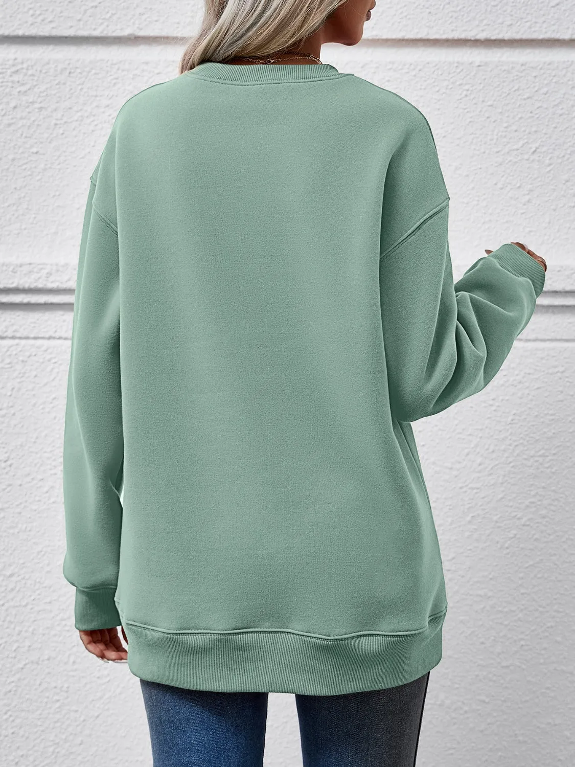 Faceless Gnomes Graphic Drop Shoulder Sweatshirt (9 Colors)