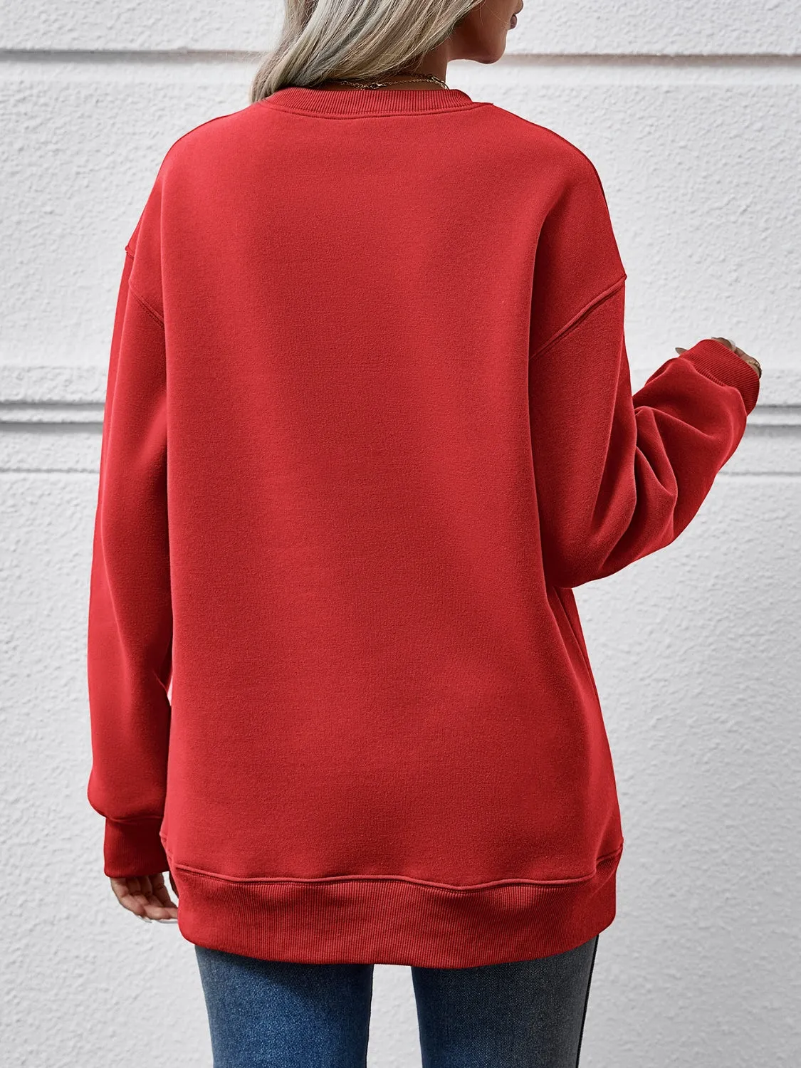 Faceless Gnomes Graphic Drop Shoulder Sweatshirt (9 Colors)