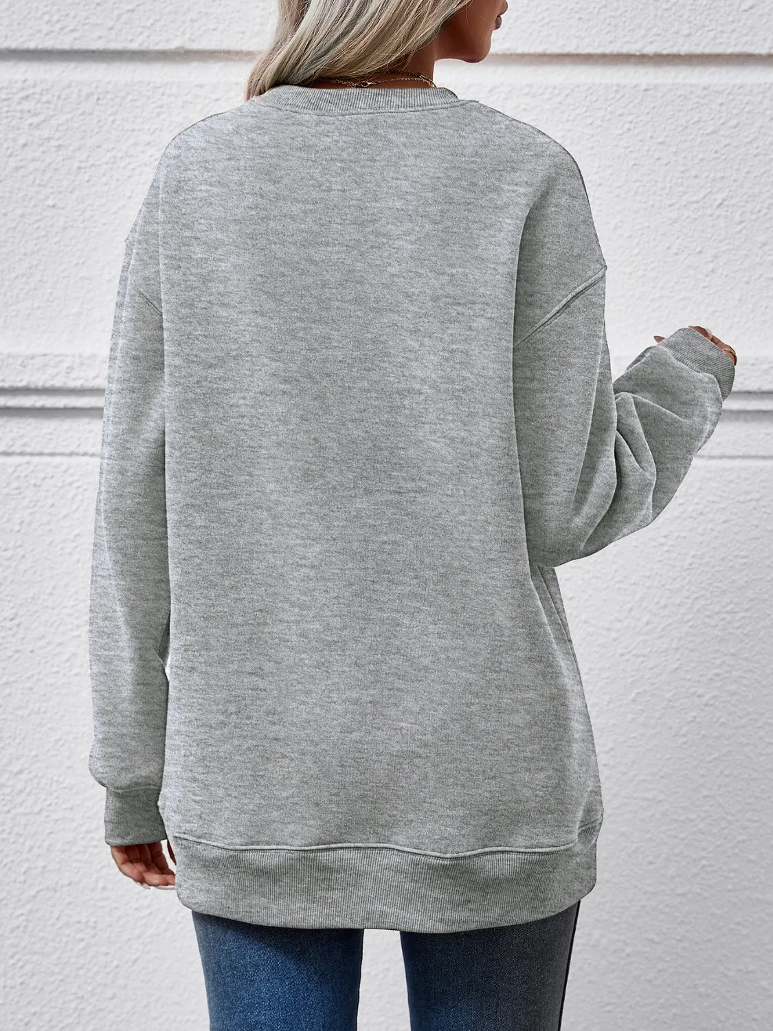 Faceless Gnomes Graphic Drop Shoulder Sweatshirt (9 Colors)