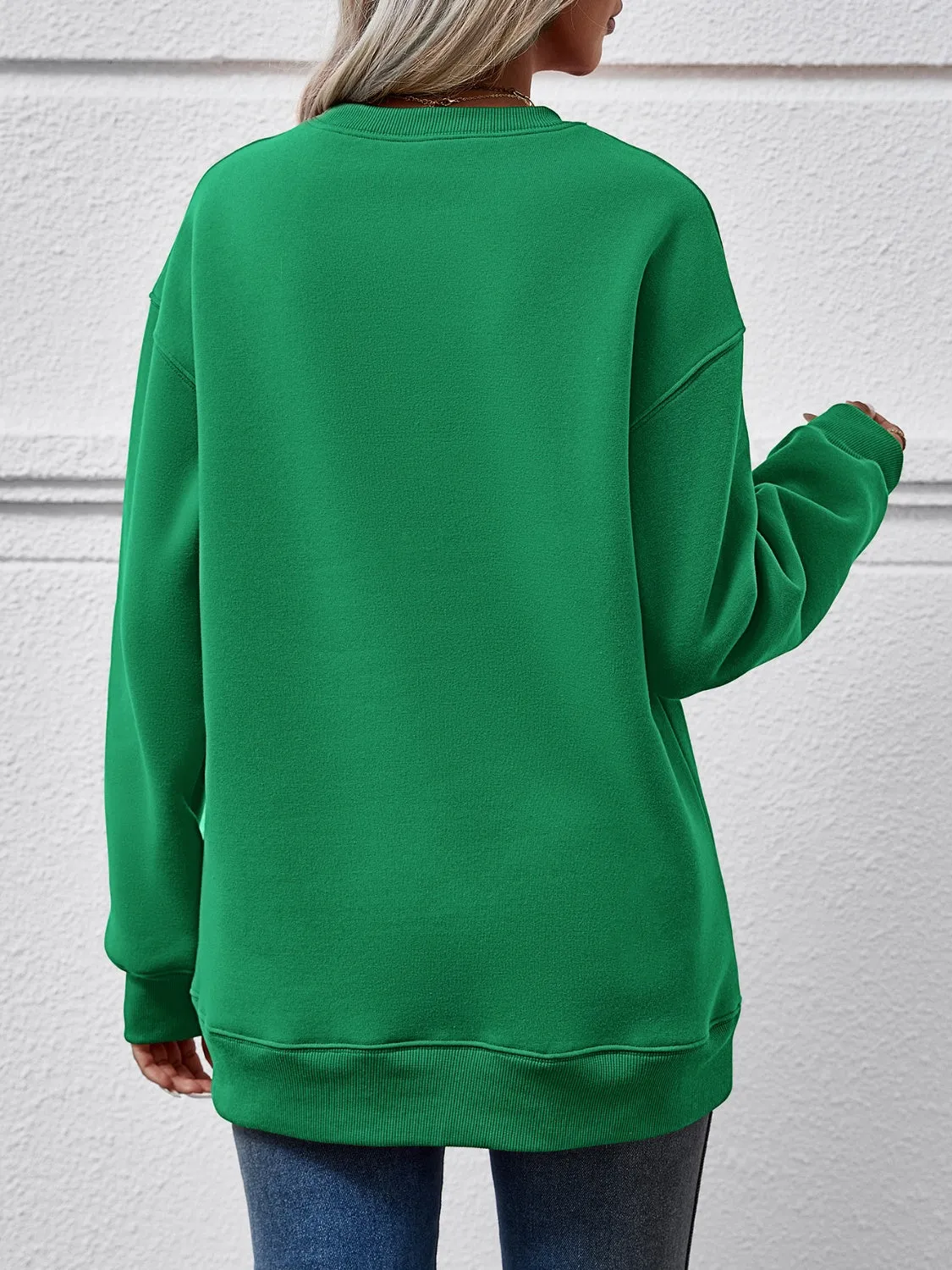 Faceless Gnomes Graphic Drop Shoulder Sweatshirt (9 Colors)