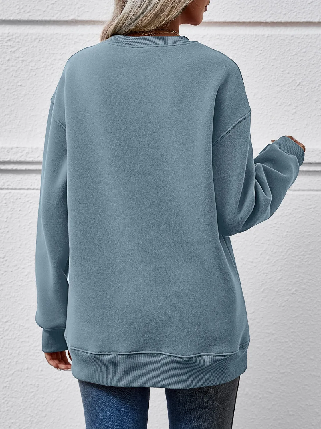 Faceless Gnomes Graphic Drop Shoulder Sweatshirt (9 Colors)