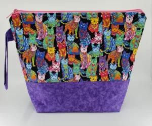 Fancy Cats - Project Bag - Medium