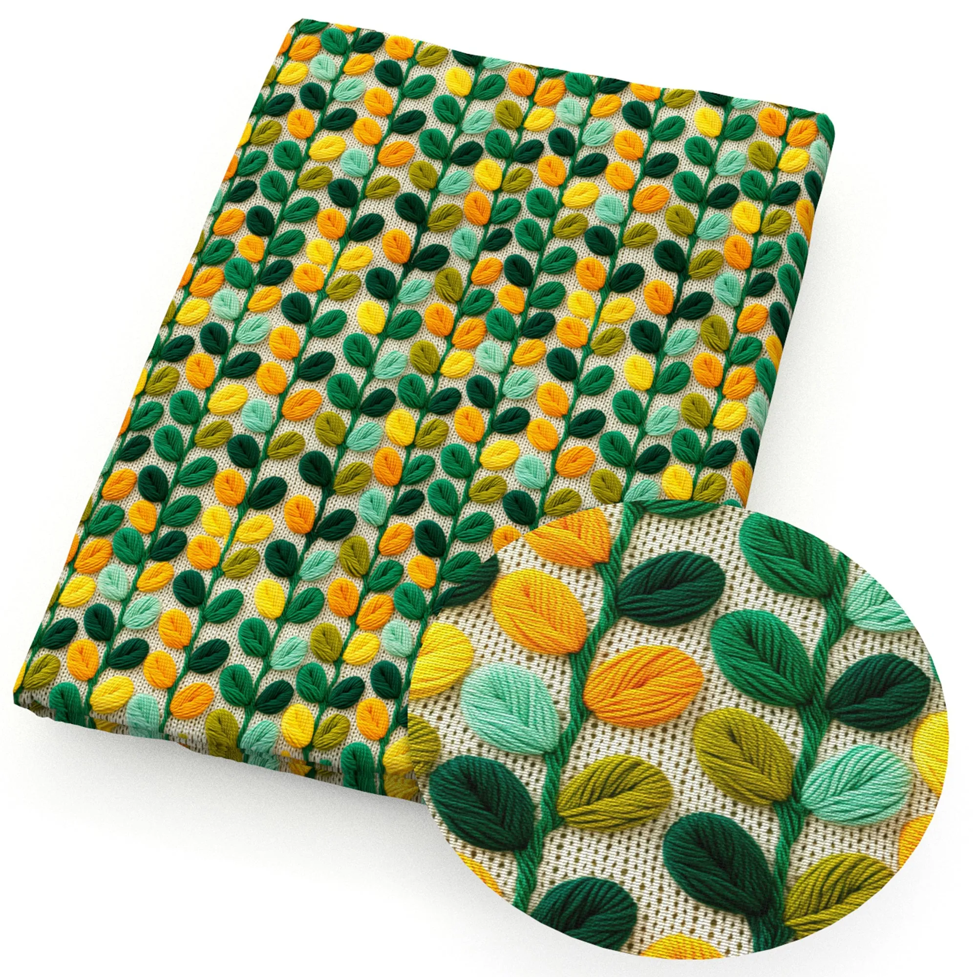 faux embroidery fabric