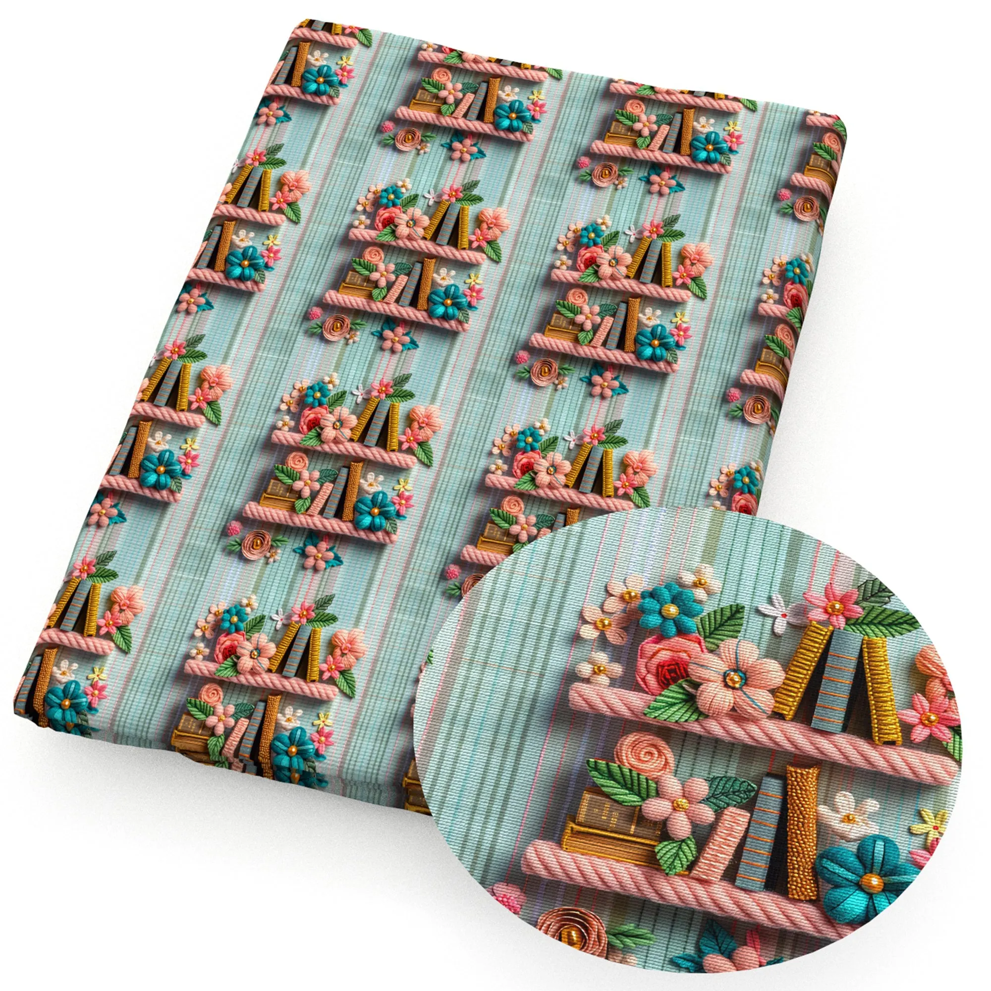 faux embroidery fabric