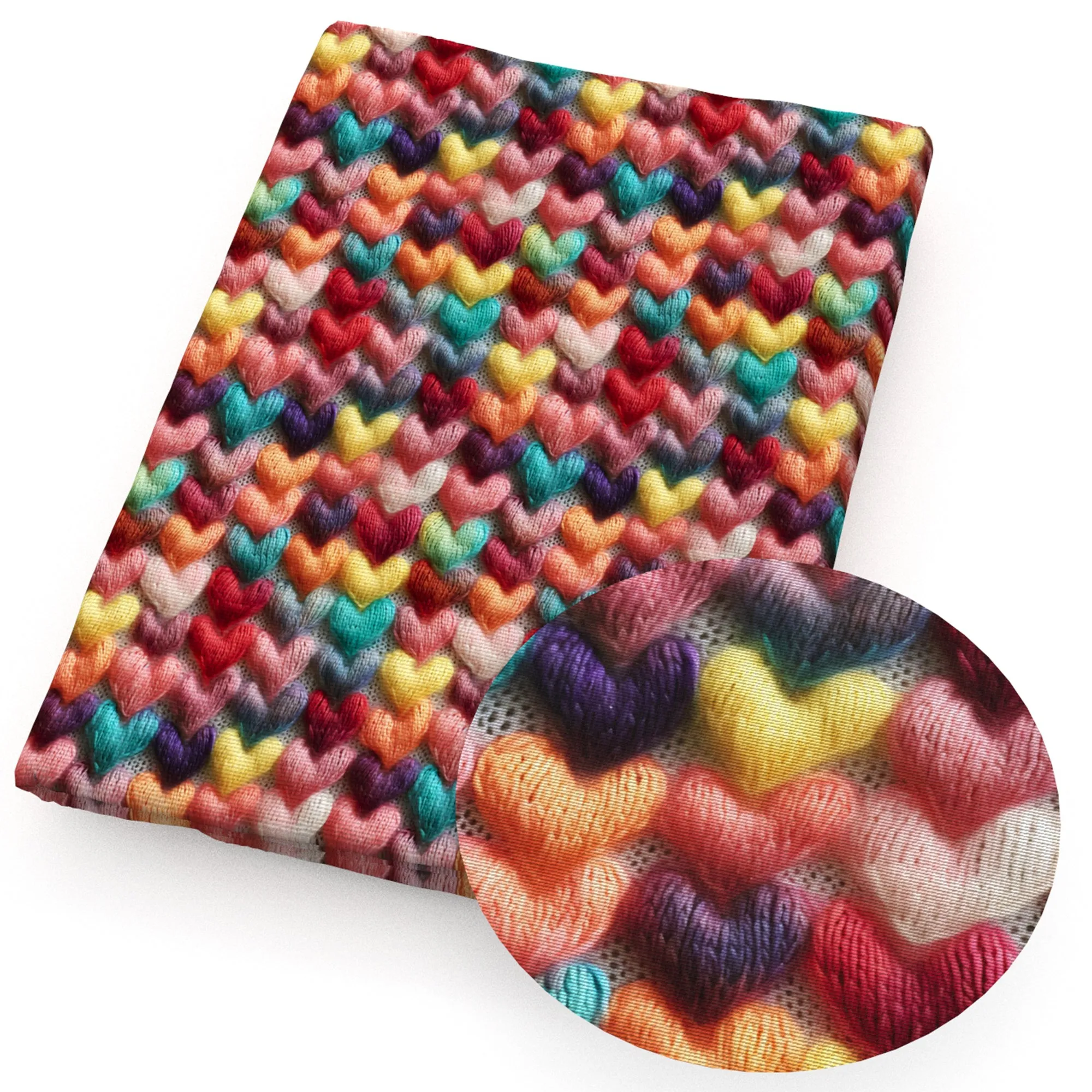 faux embroidery fabric