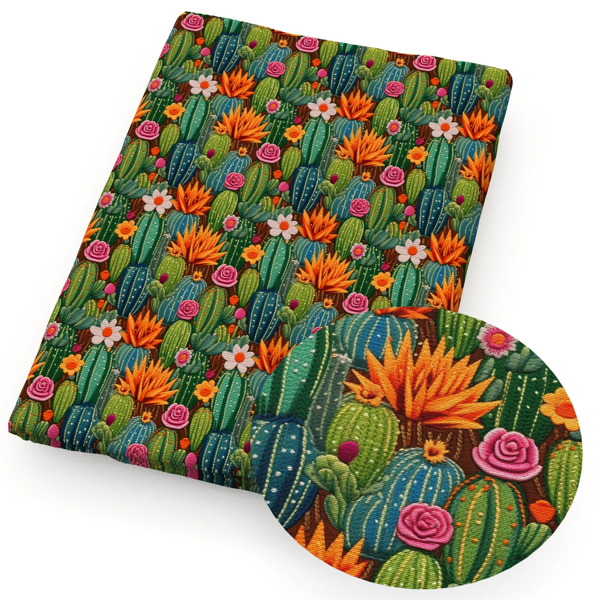 faux embroidery fabric