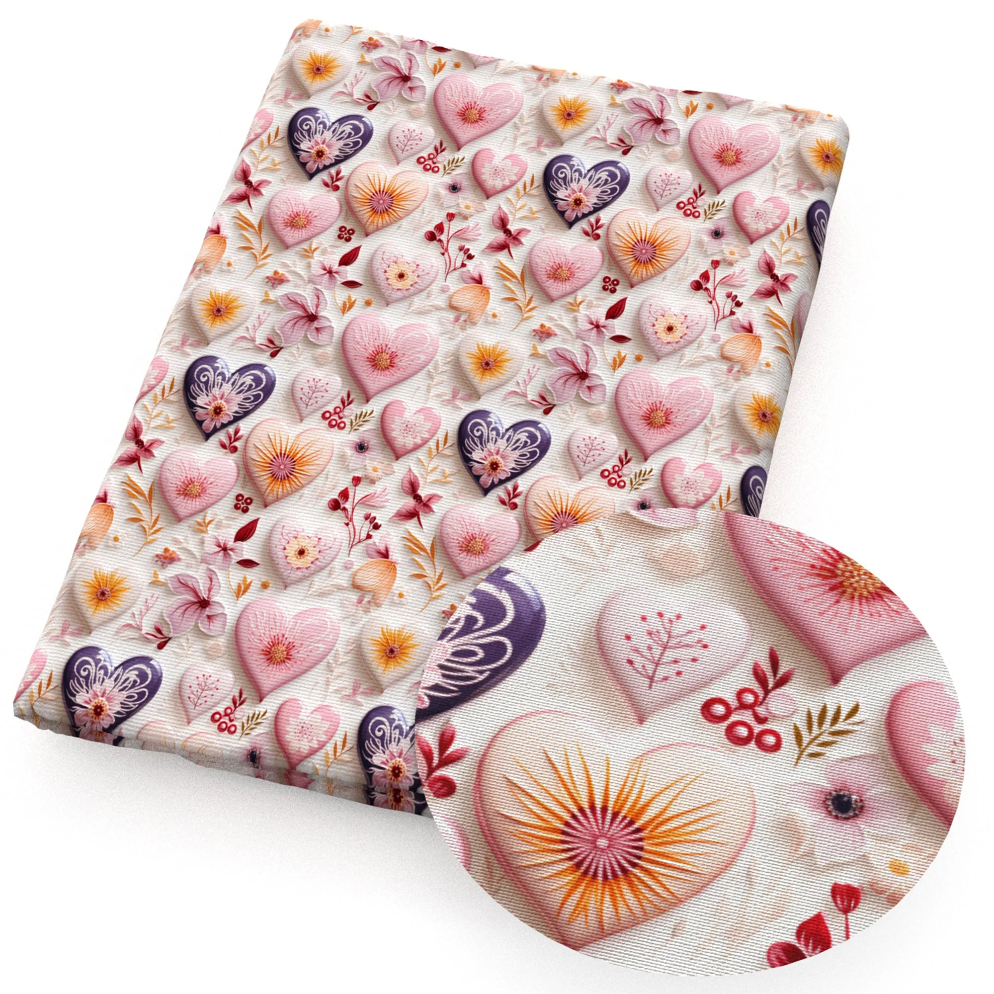 faux embroidery fabric