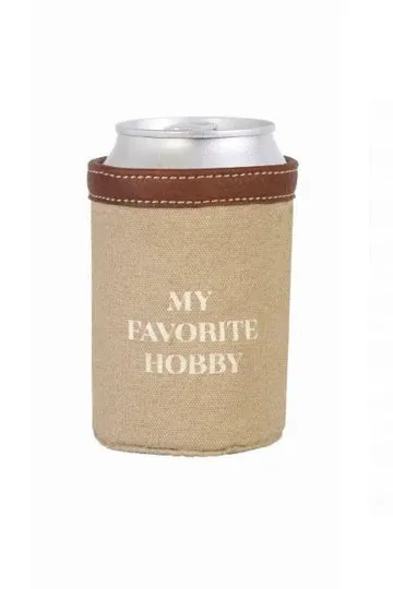 Favorite Hobby Canvas Can Sleeve