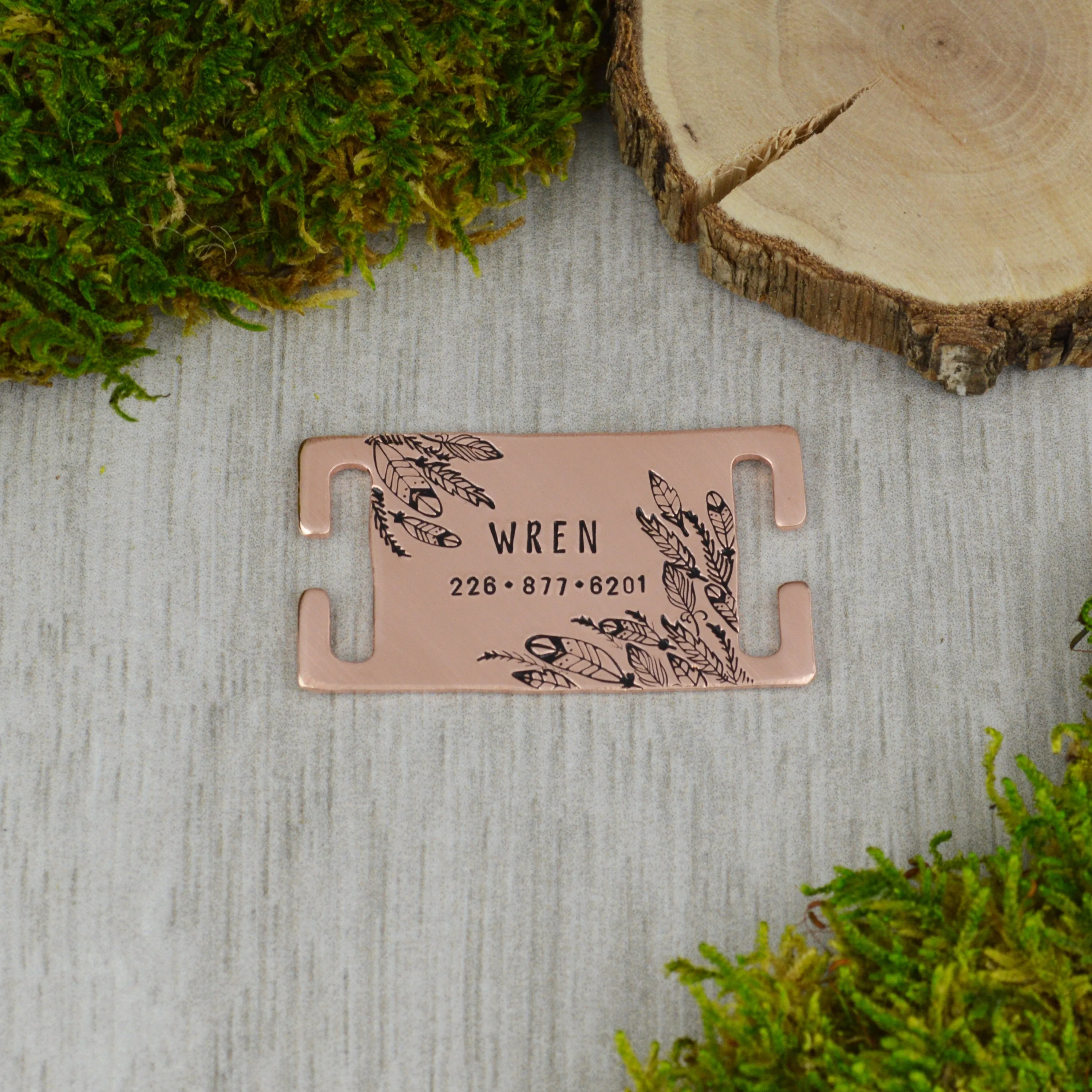 Feathers Collar Slide