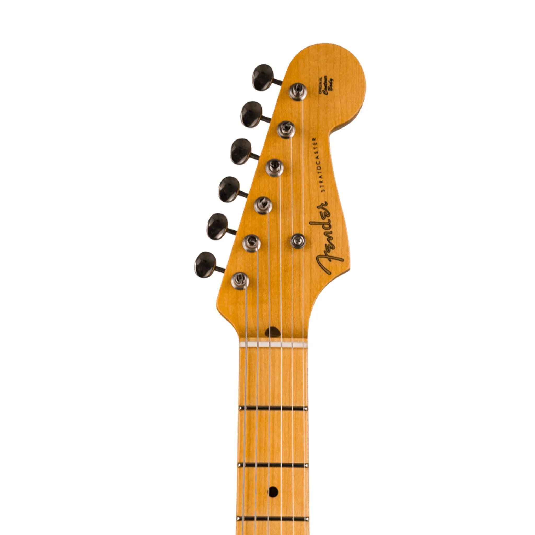 Fender Custom Shop Vintage Custom 1955 Hardtail Stratocaster Electric Guitar, Aged White Blonde