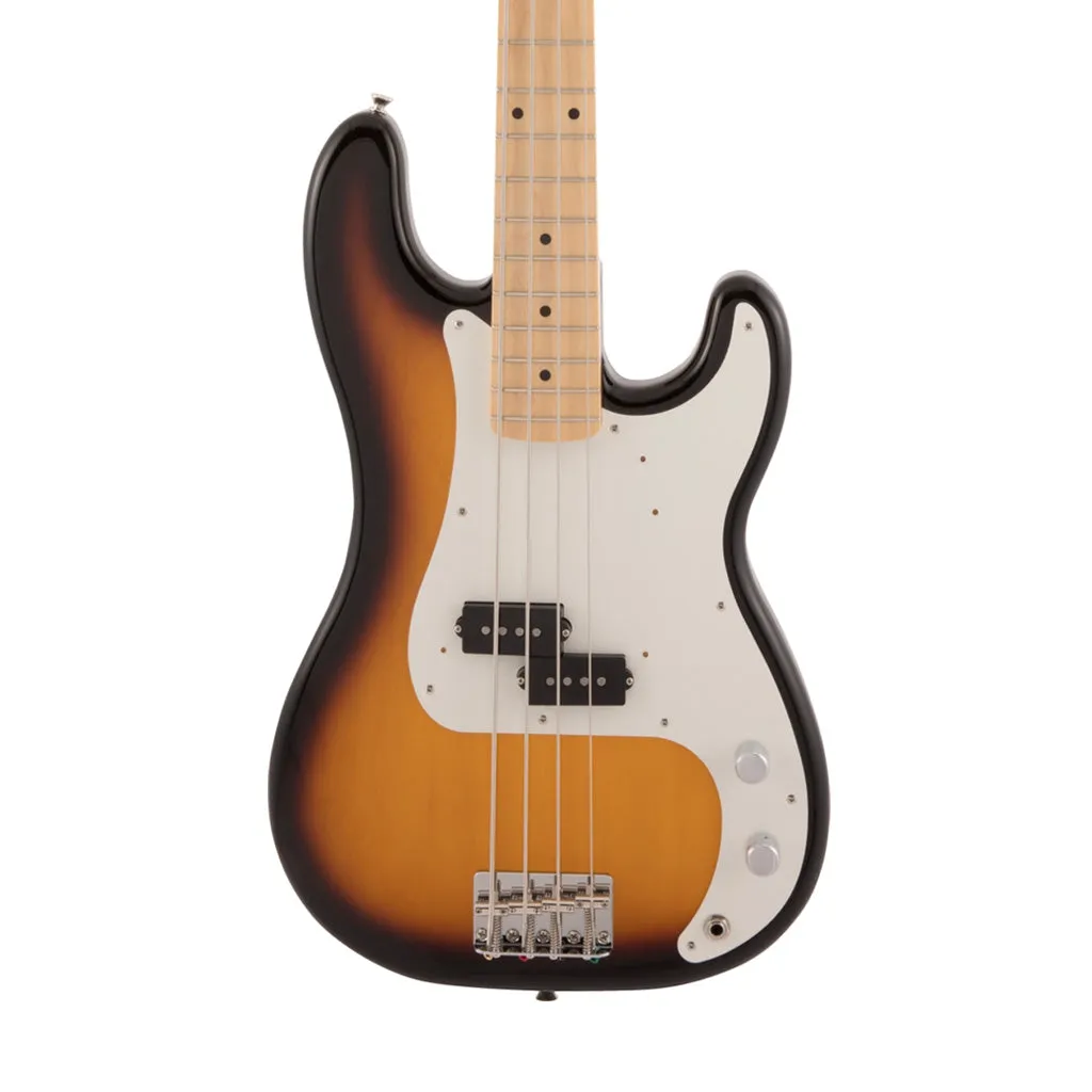 Fender Japan Traditional II 50s Precision Bass Guitar, Maple FB, 2-Tone Sunburst