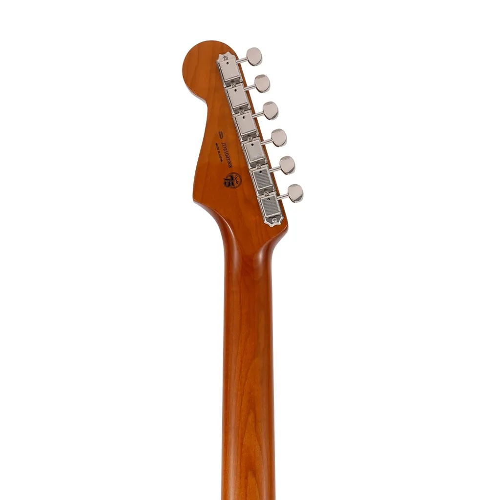 Fender Japan Traditional II 60s Stratocaster Electric Guitar, Roasted Maple Neck / RW FB, Olympic White