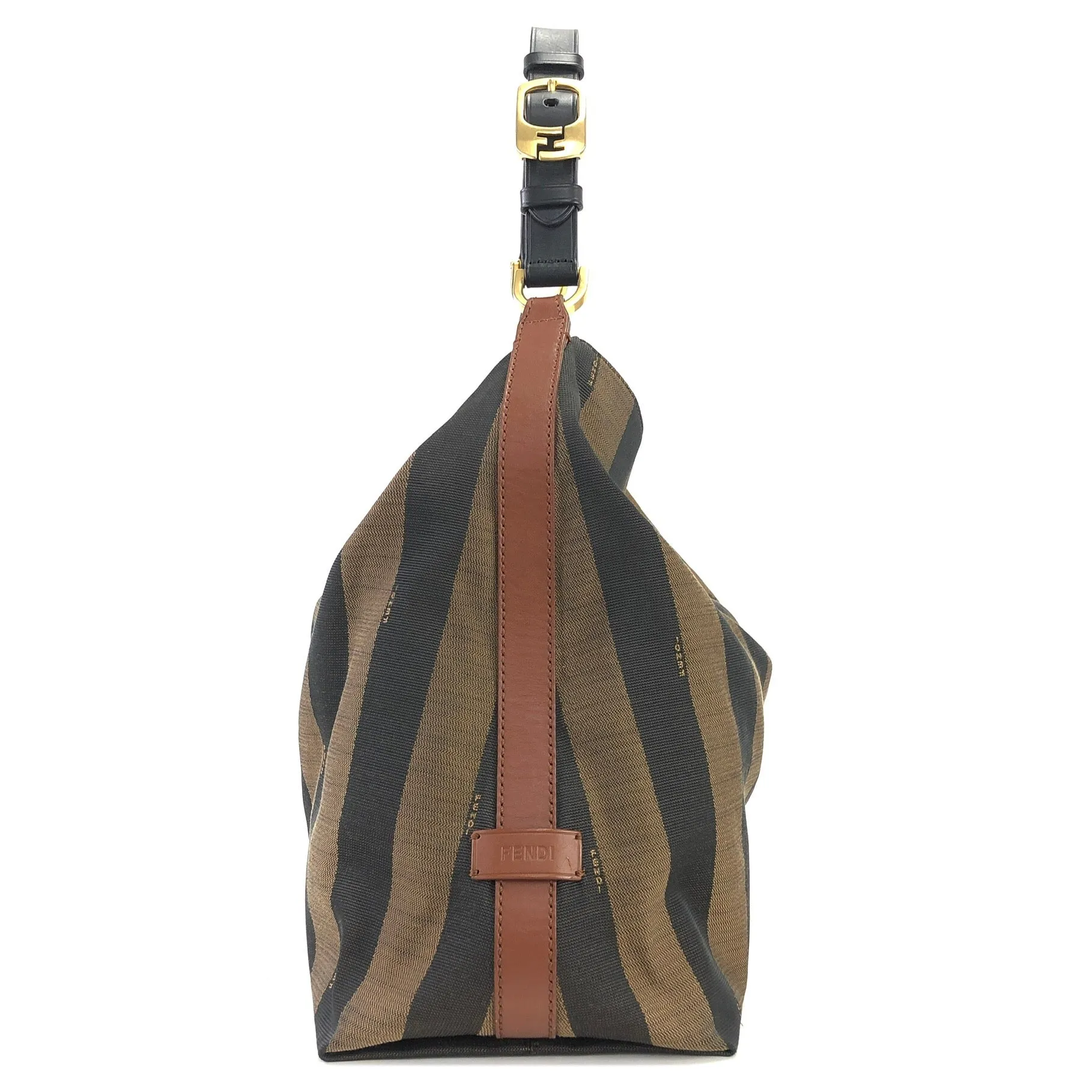 FENDI Pecan pattern Totebag Shoulder bag Brown Vintage Old 23mh2b