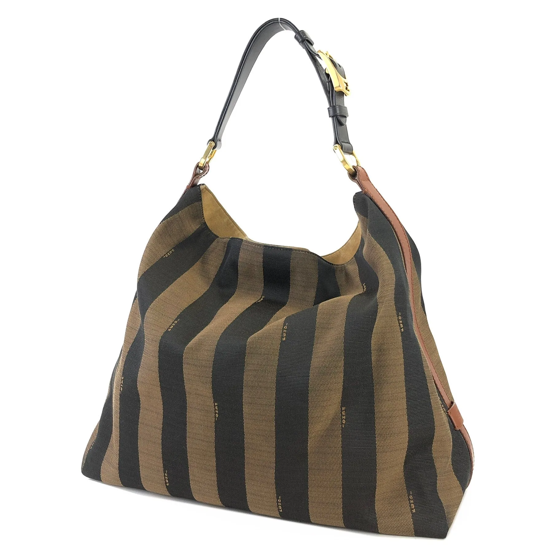 FENDI Pecan pattern Totebag Shoulder bag Brown Vintage Old 23mh2b
