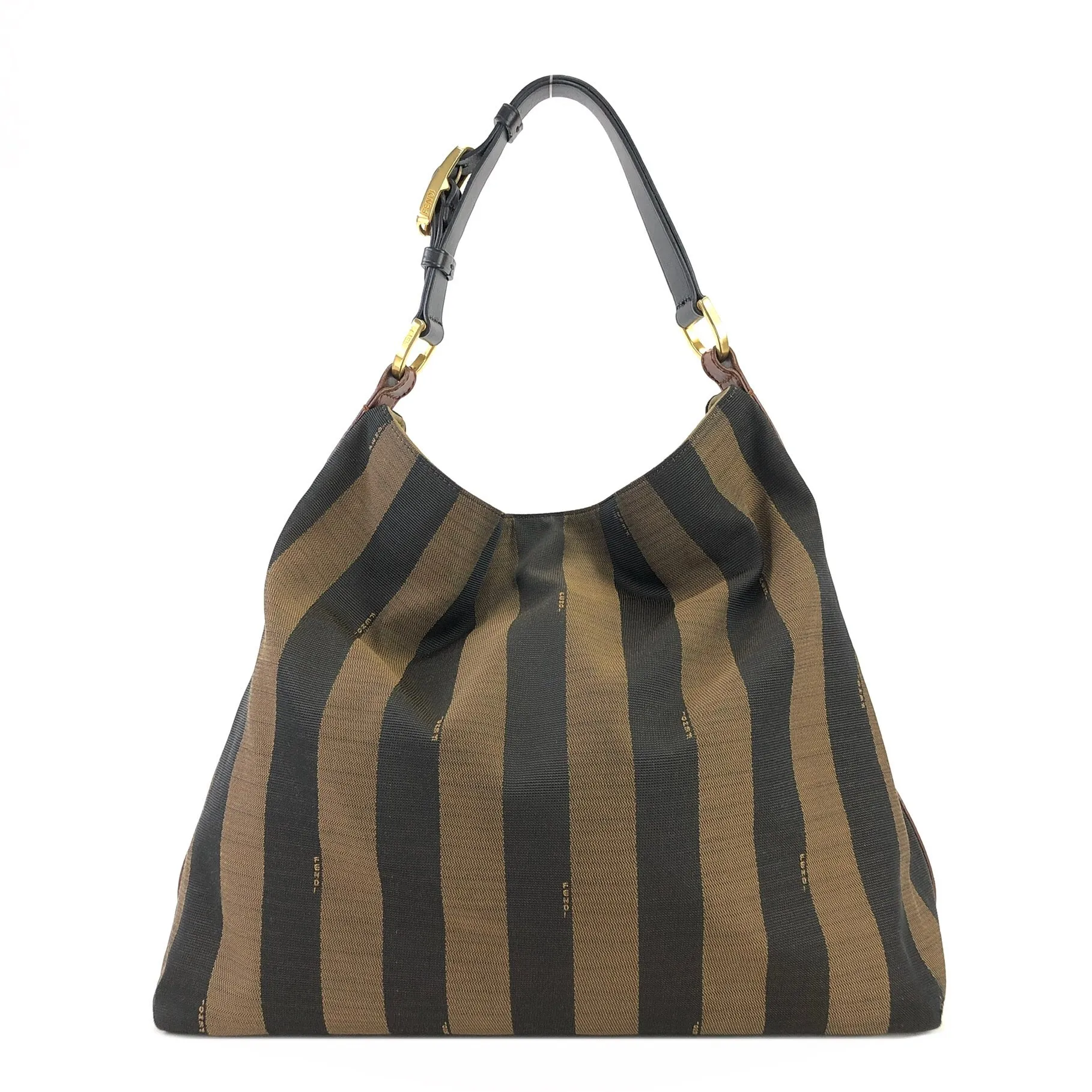 FENDI Pecan pattern Totebag Shoulder bag Brown Vintage Old 23mh2b