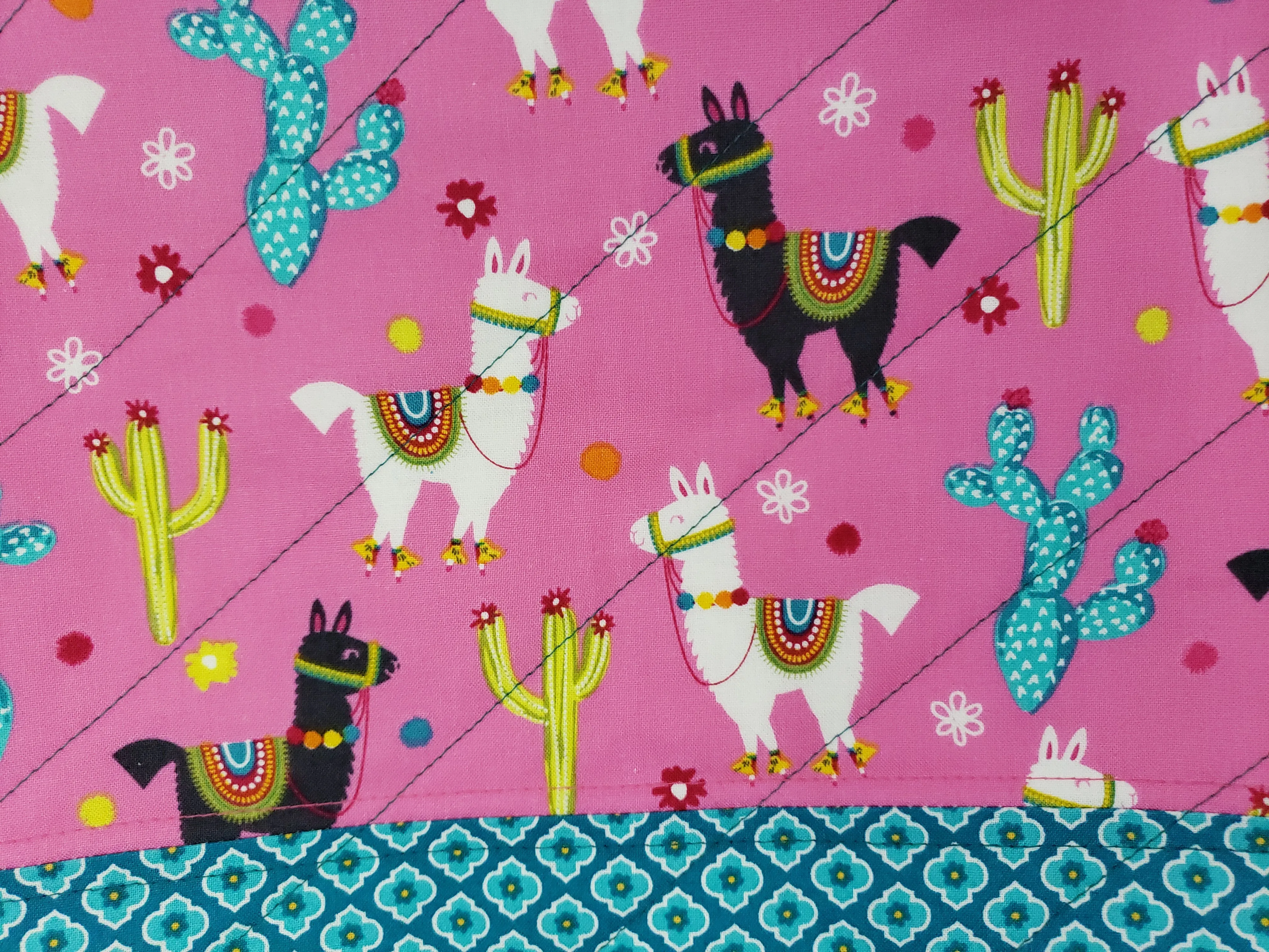 Festive Llamas - Project Bag - Small