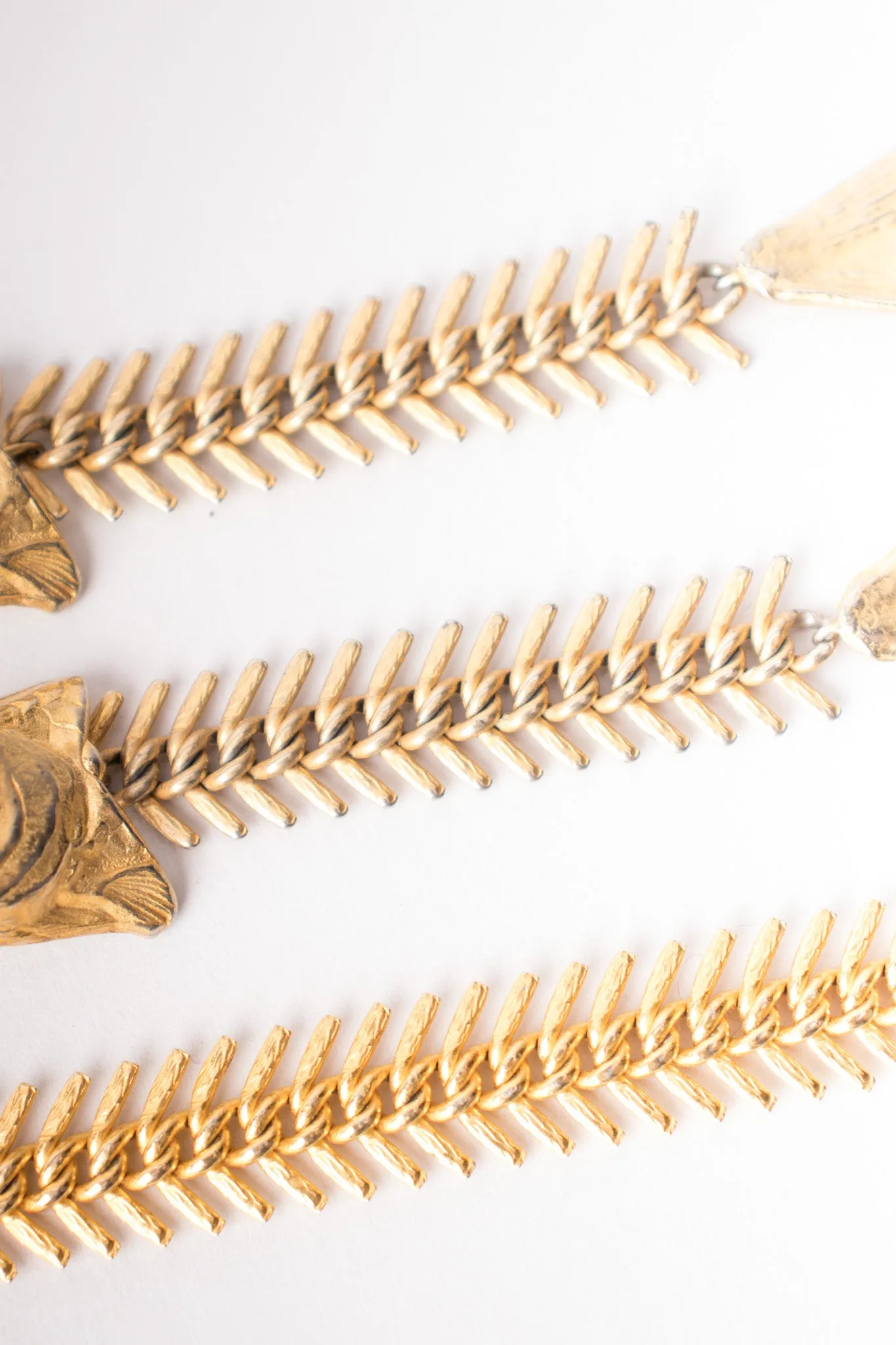 Fish Bone Earrings & Bracelet Set