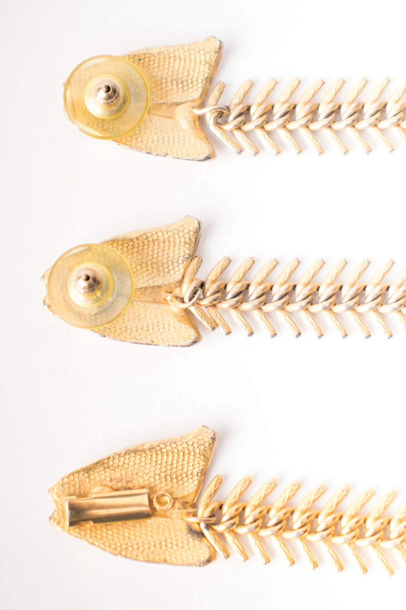 Fish Bone Earrings & Bracelet Set