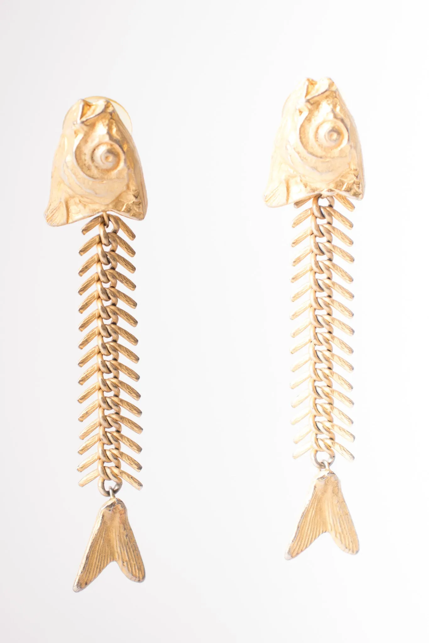 Fish Bone Earrings & Bracelet Set