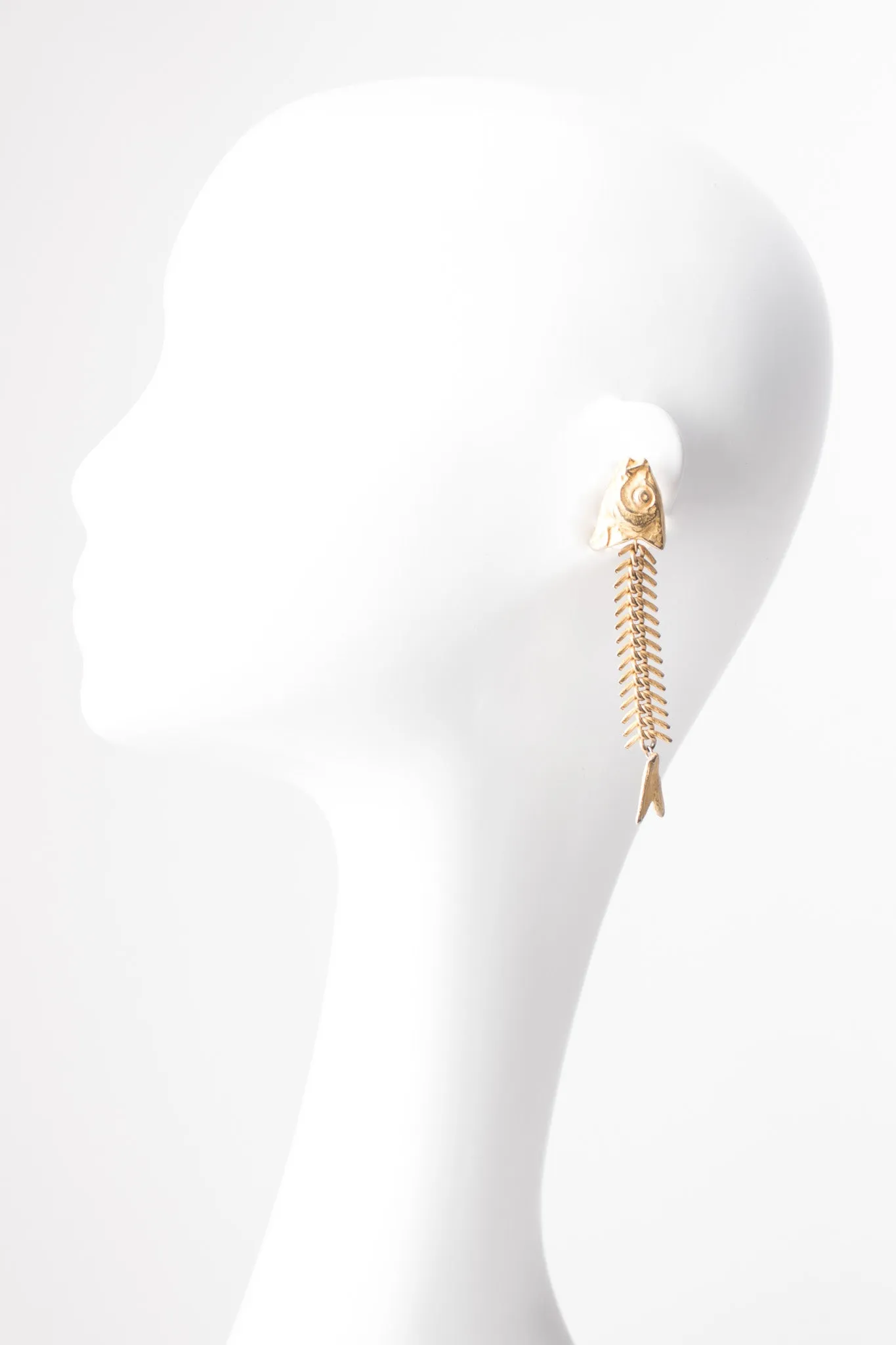 Fish Bone Earrings & Bracelet Set