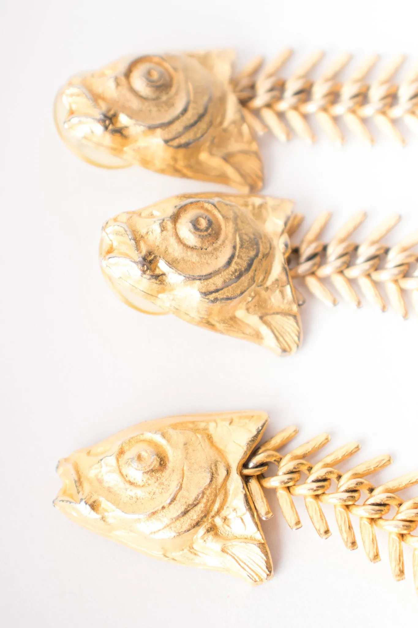 Fish Bone Earrings & Bracelet Set