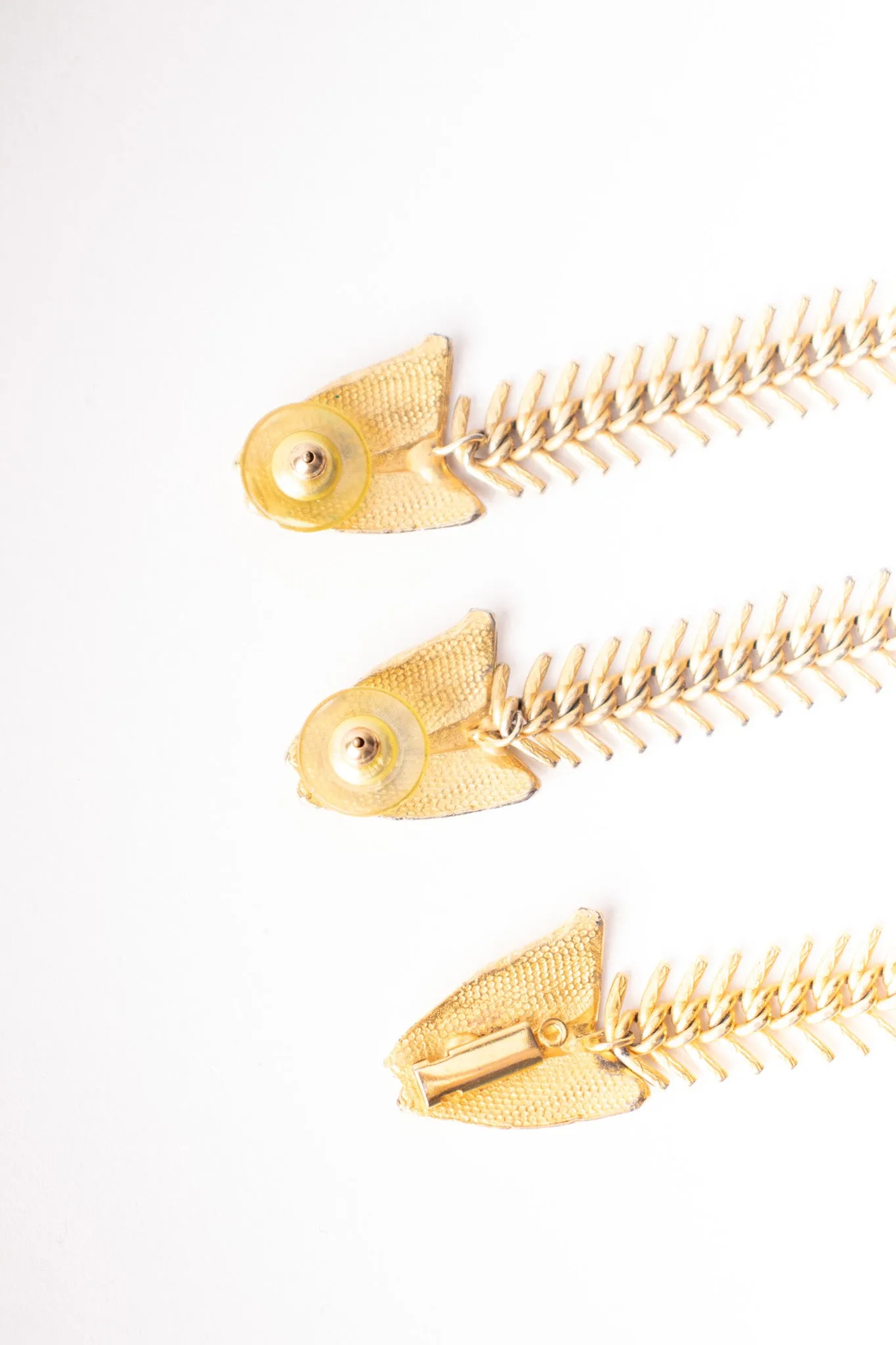 Fish Bone Earrings & Bracelet Set