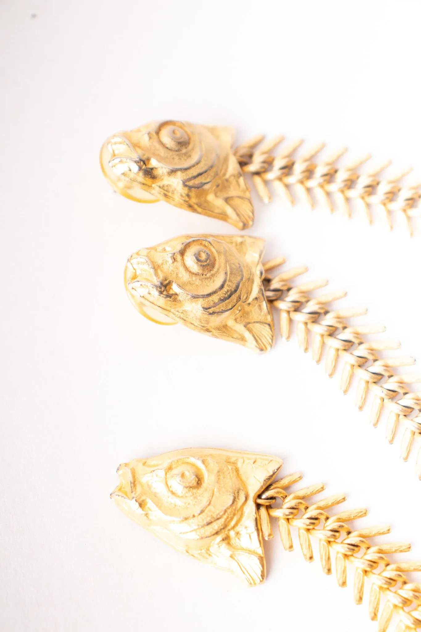 Fish Bone Earrings & Bracelet Set