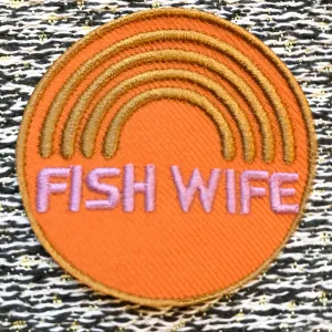 FISHWIFE iron on clothes patch from the Hag Range