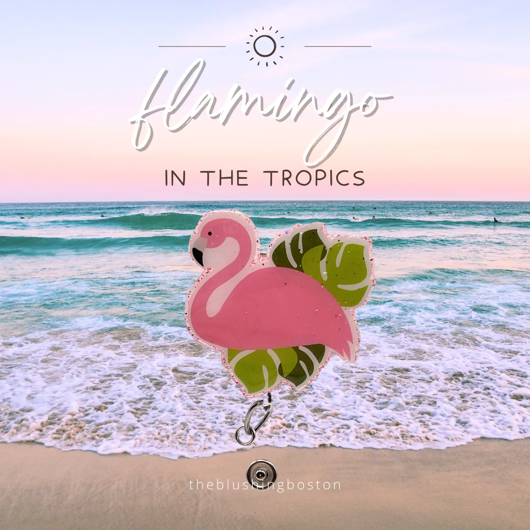 Flamingo In The Tropics - Badge Reel