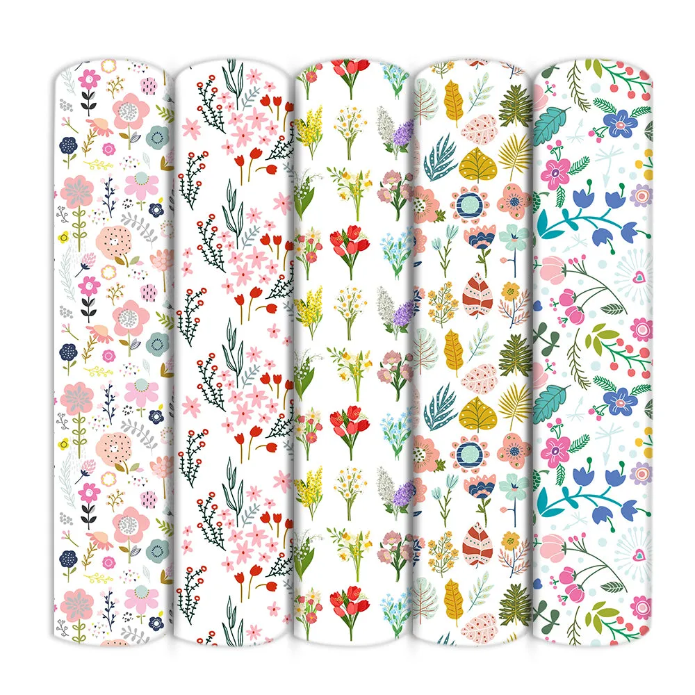 Flower Theme Printed Fabrics