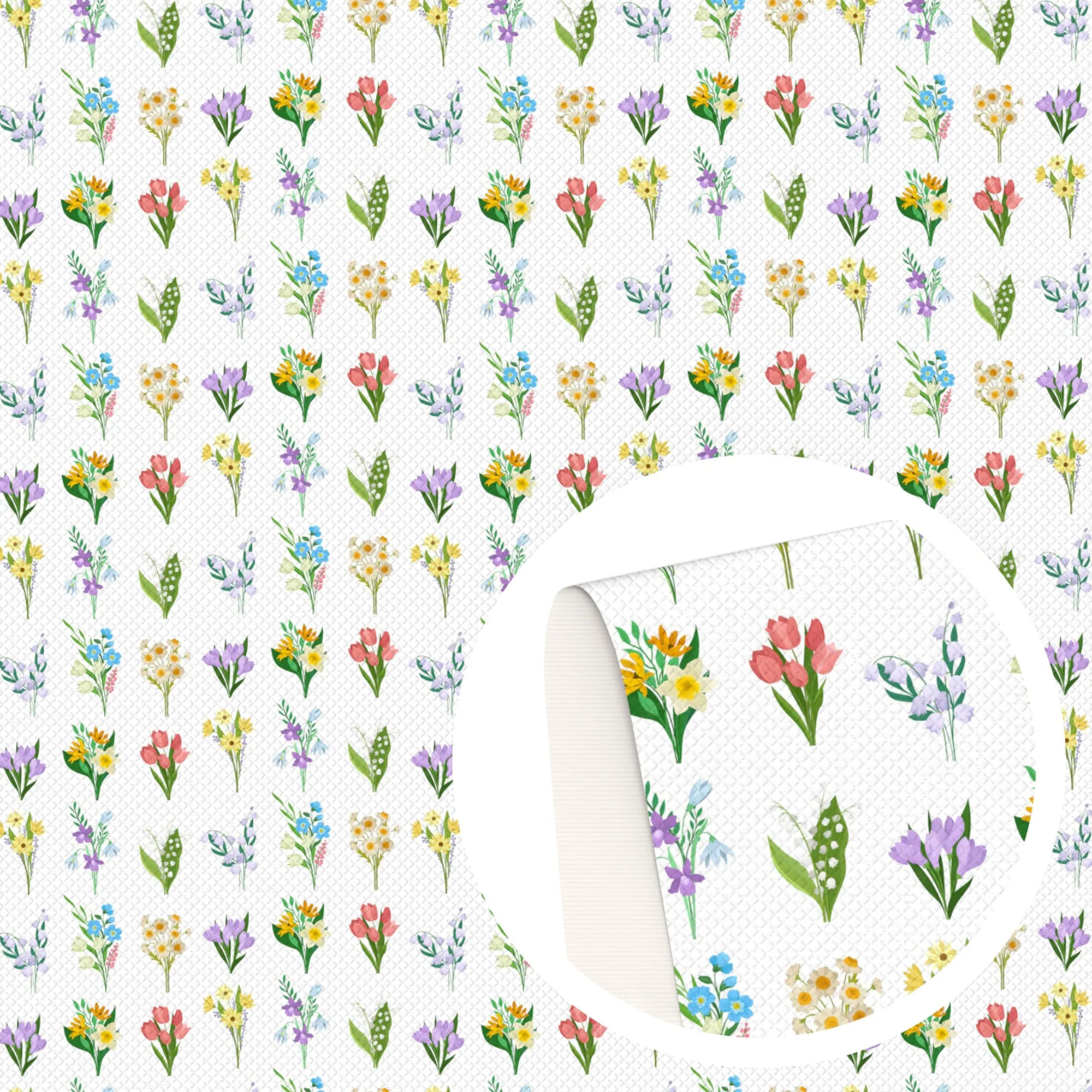 Flower Theme Printed Fabrics