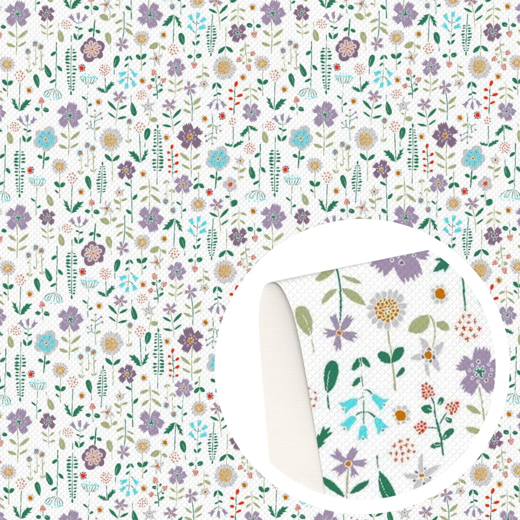 Flower Theme Printed Fabrics