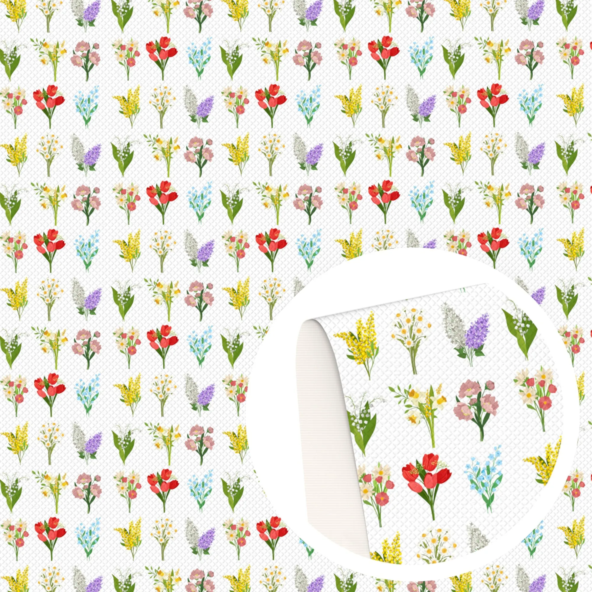 Flower Theme Printed Fabrics