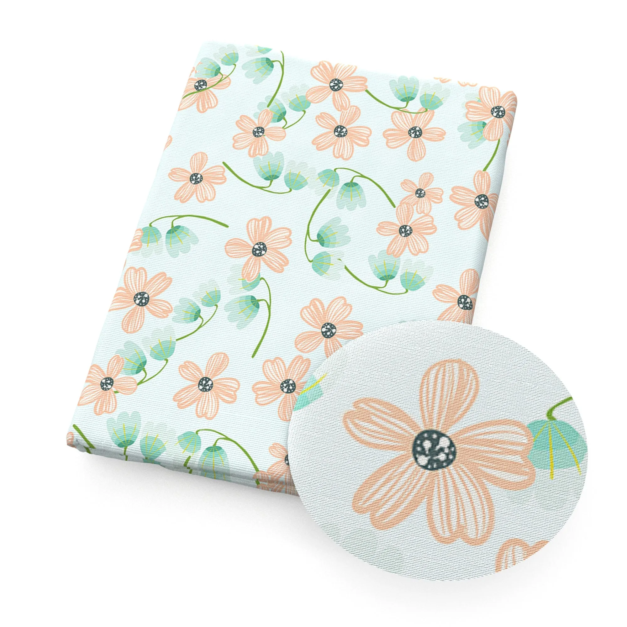 Flower Theme Printed Fabrics