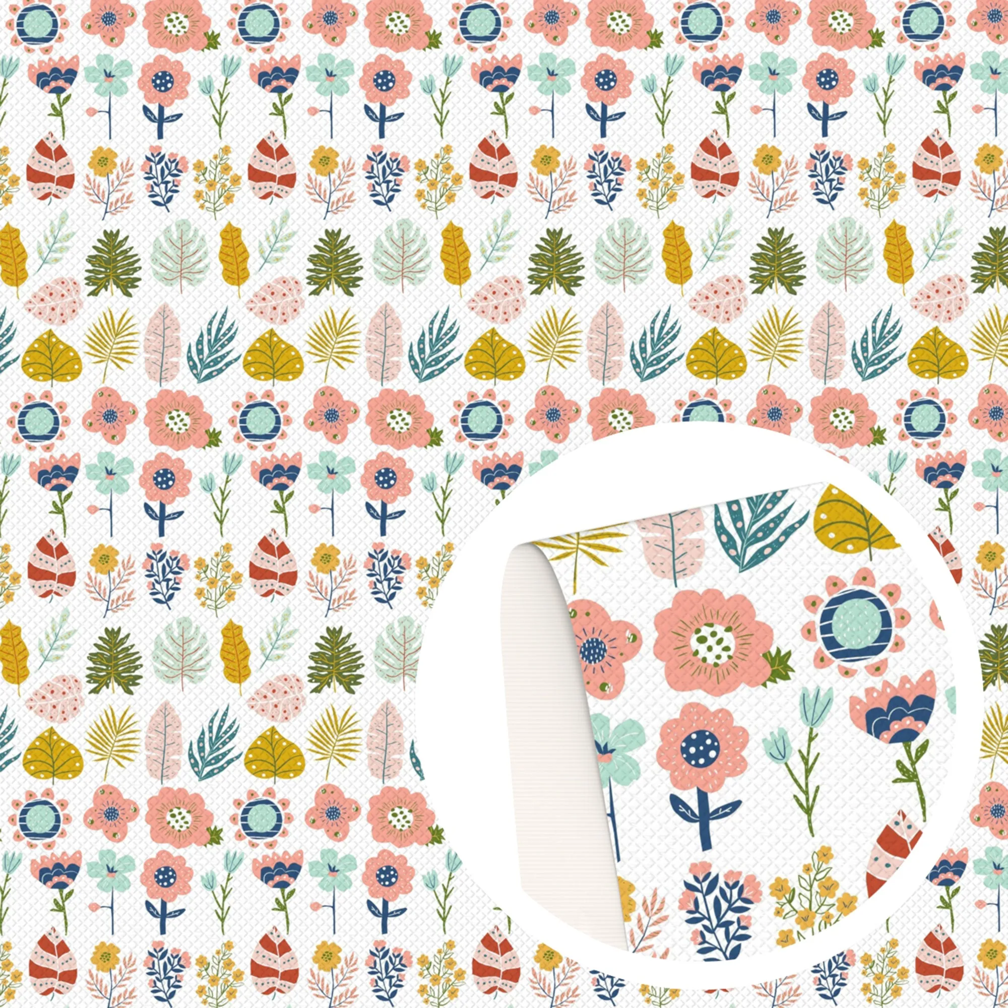 Flower Theme Printed Fabrics