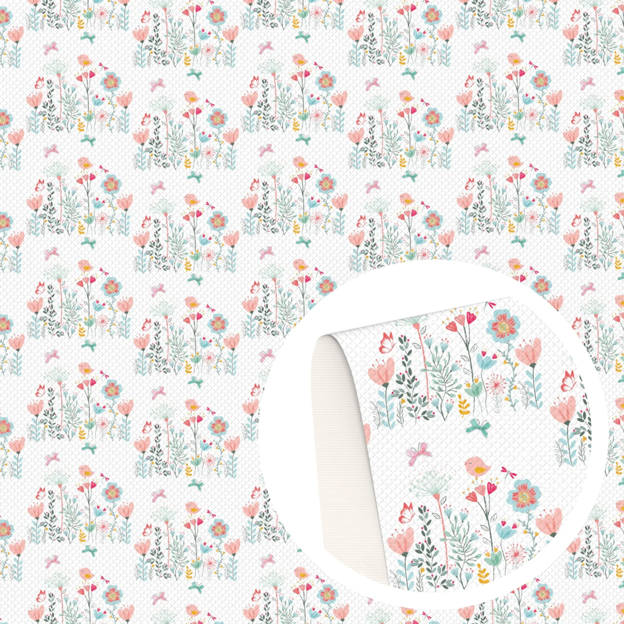 Flower Theme Printed Fabrics