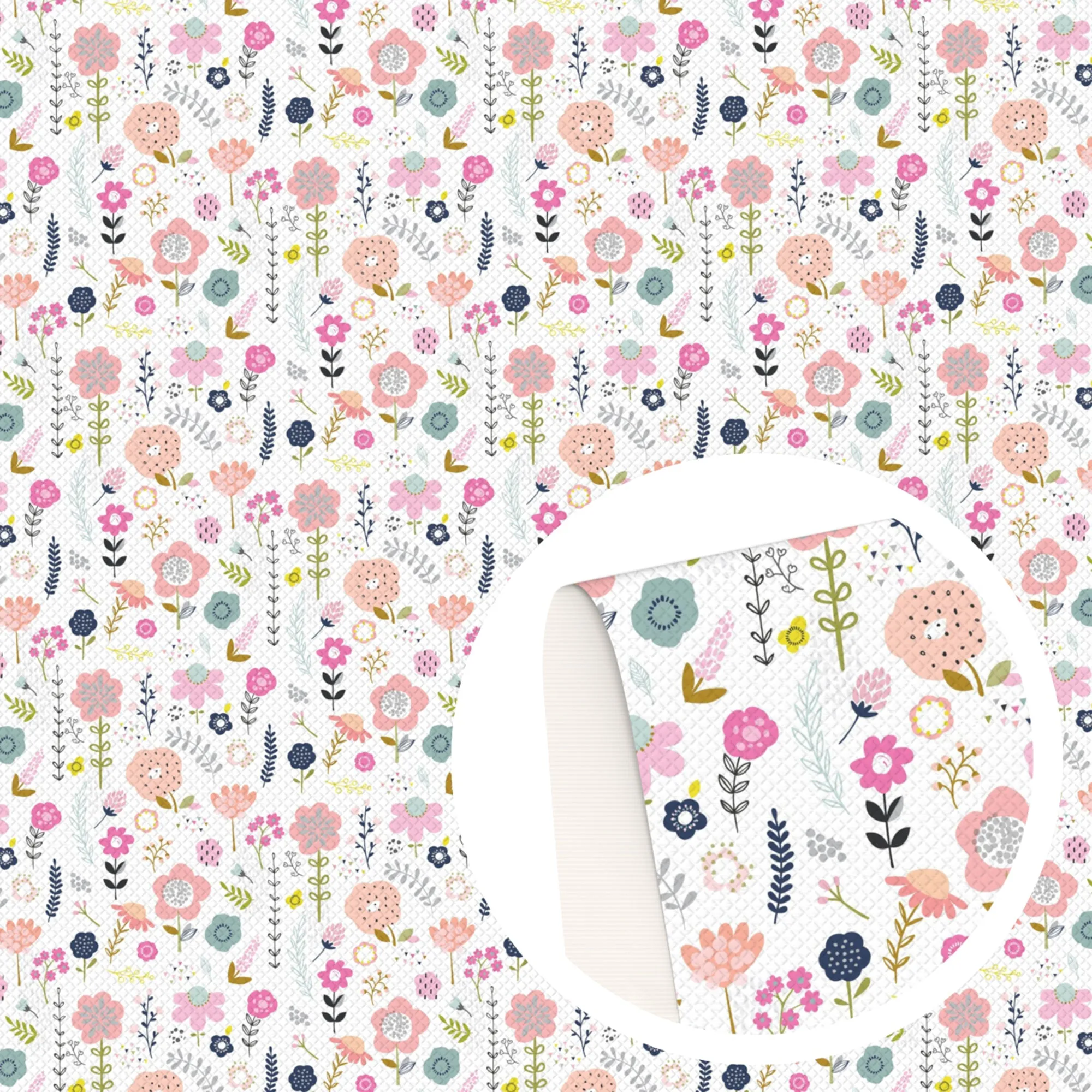 Flower Theme Printed Fabrics