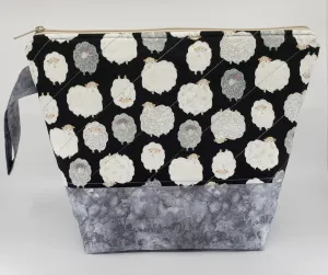 Fluffy Sheep - Grey - Project Bag - Medium