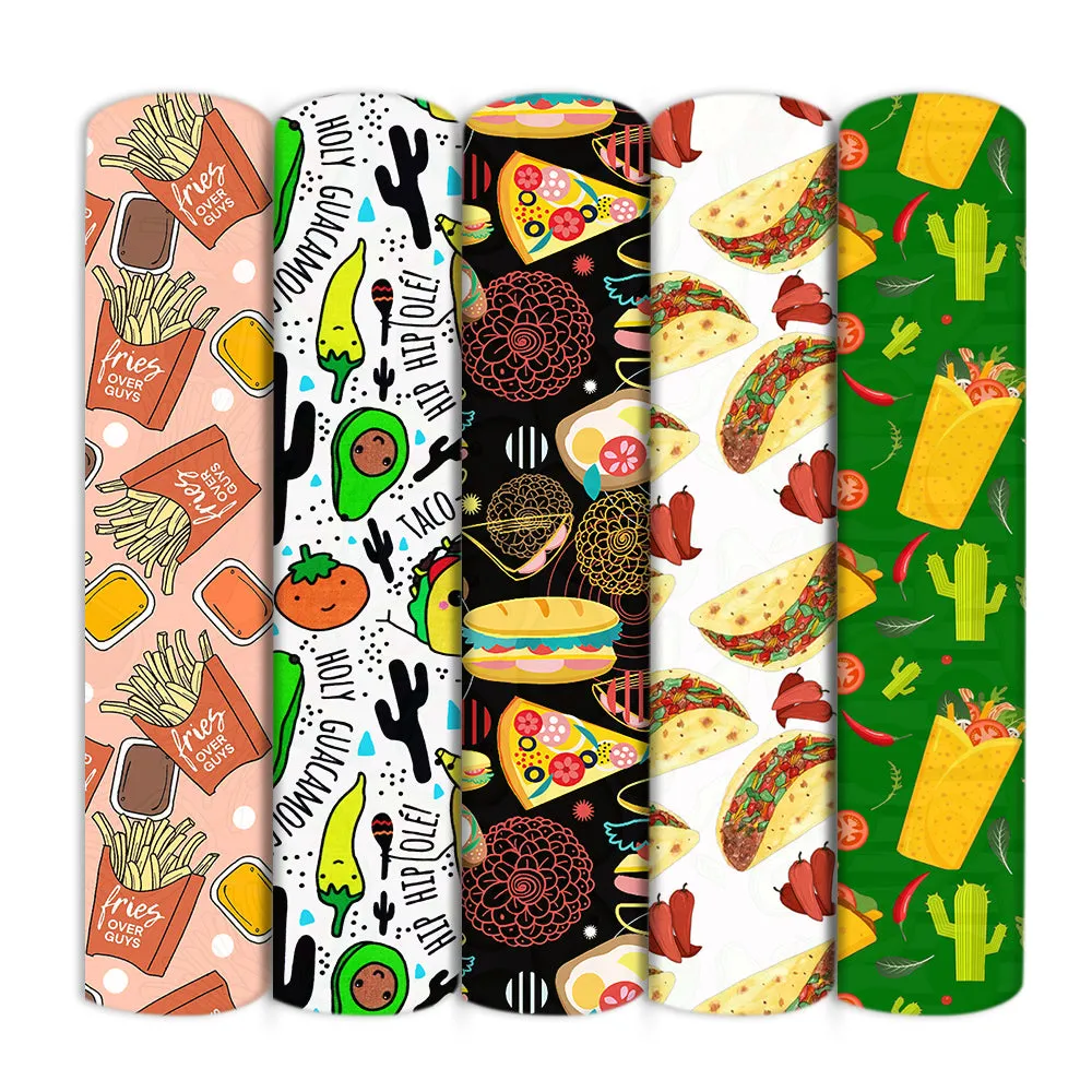 Food Theme Printed Fabric