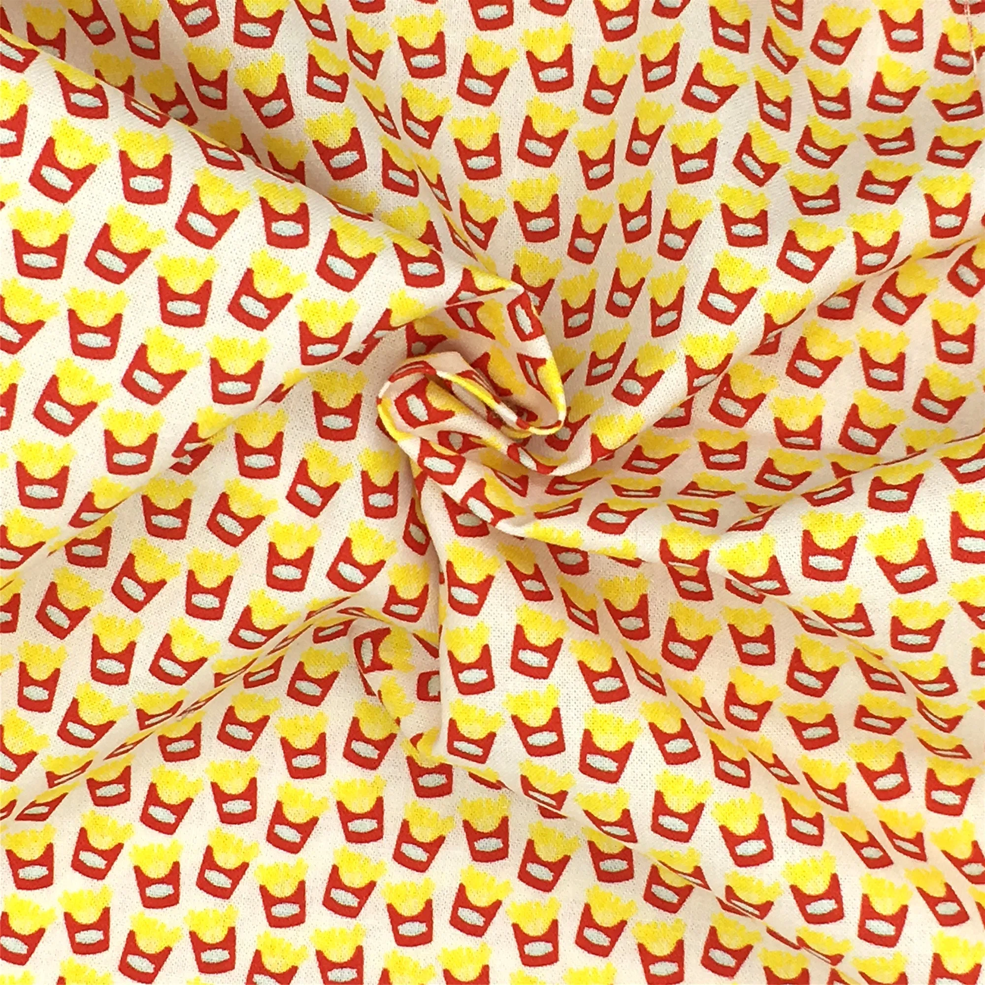 Food Theme Printed Fabric
