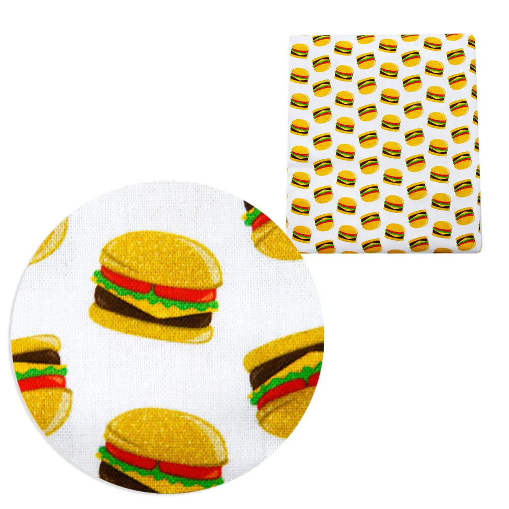 Food Theme Printed Fabric