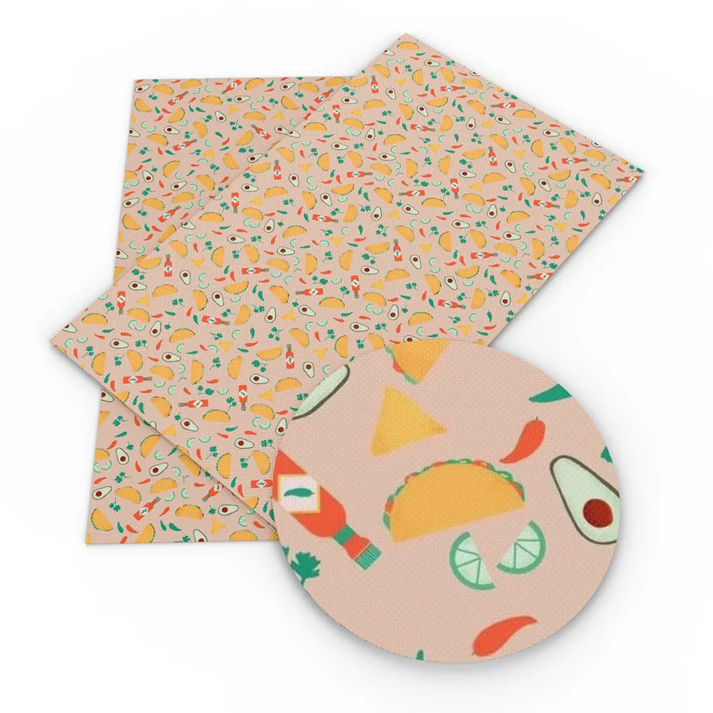 Food Theme Printed Fabric