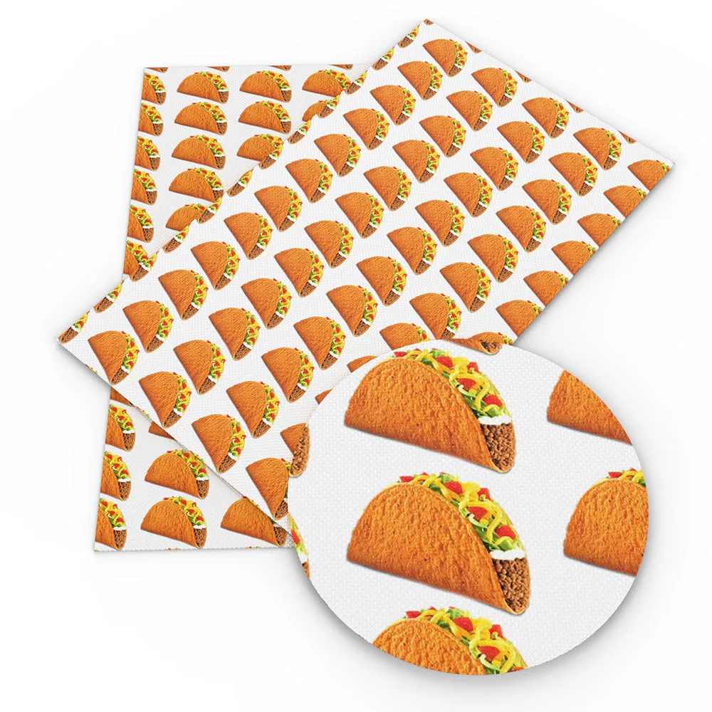 Food Theme Printed Fabric