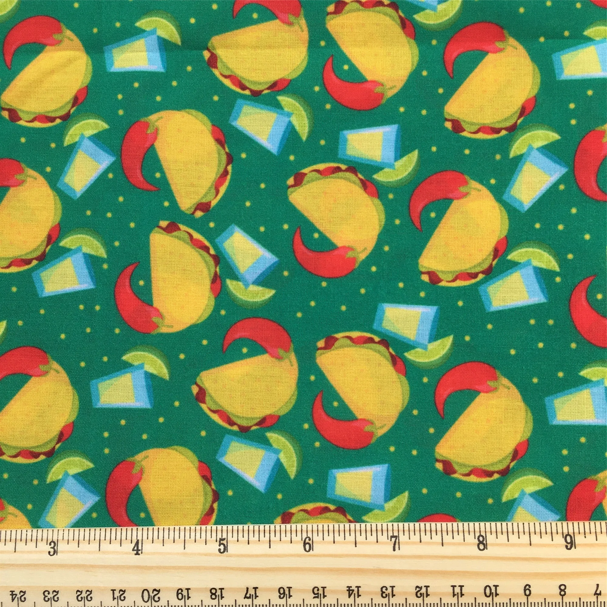 Food Theme Printed Fabric