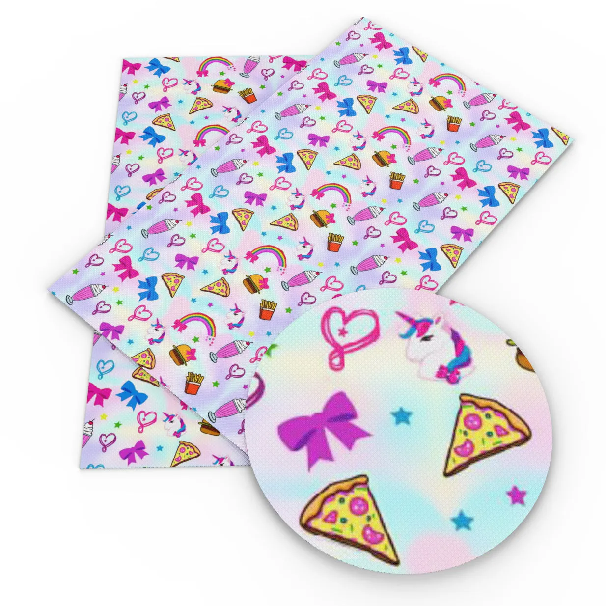 Food Theme Printed Fabric